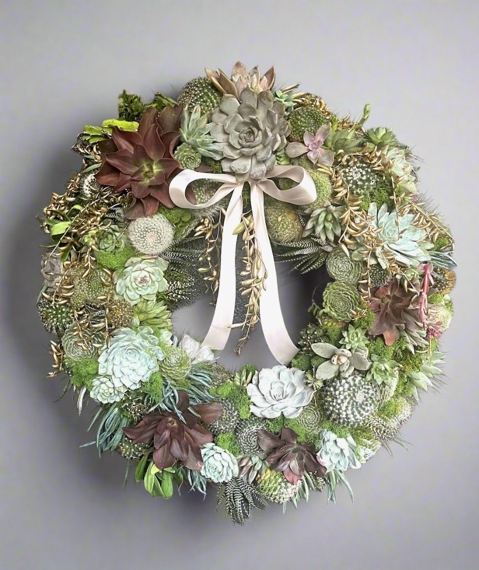 Be The Envy of the Neighborhood With a Cactus or Succulent Living Wreath - PLANT THIS