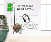 Resilient Staghorn Cactus in Concrete Planter for Home Decor - PLANT THIS